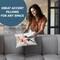Americanflat Floral Throw Pillow with Premium Polyester - Hummingbird and Flowers